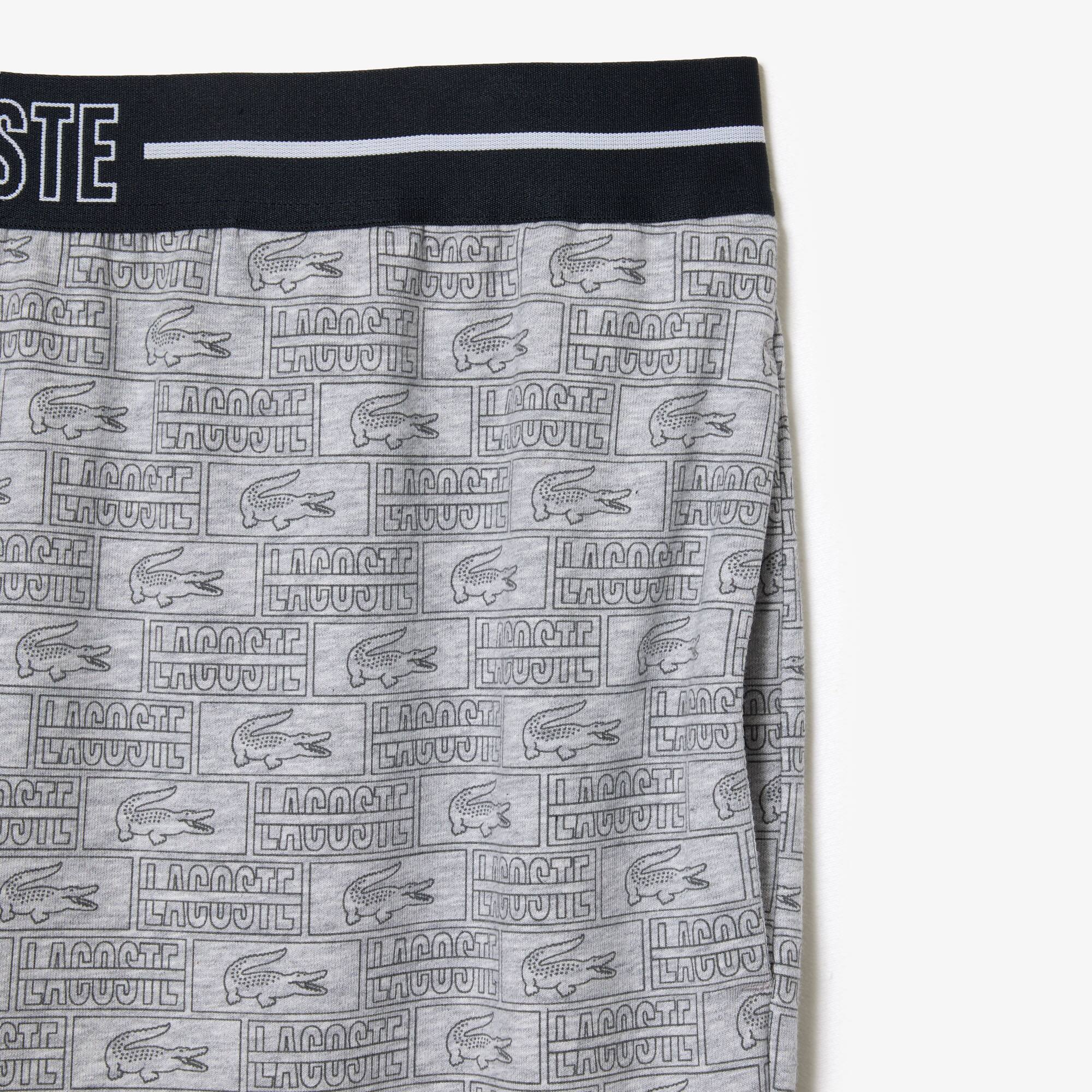 Pantalon d'intérieur en molleton de coton Pyjamas - Gris - Lacoste - Homme