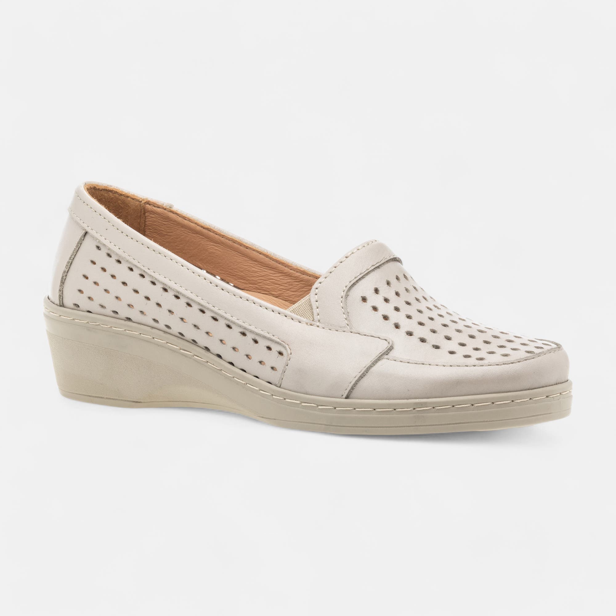 Escarpins pieds sensibles Femme en cuir beige