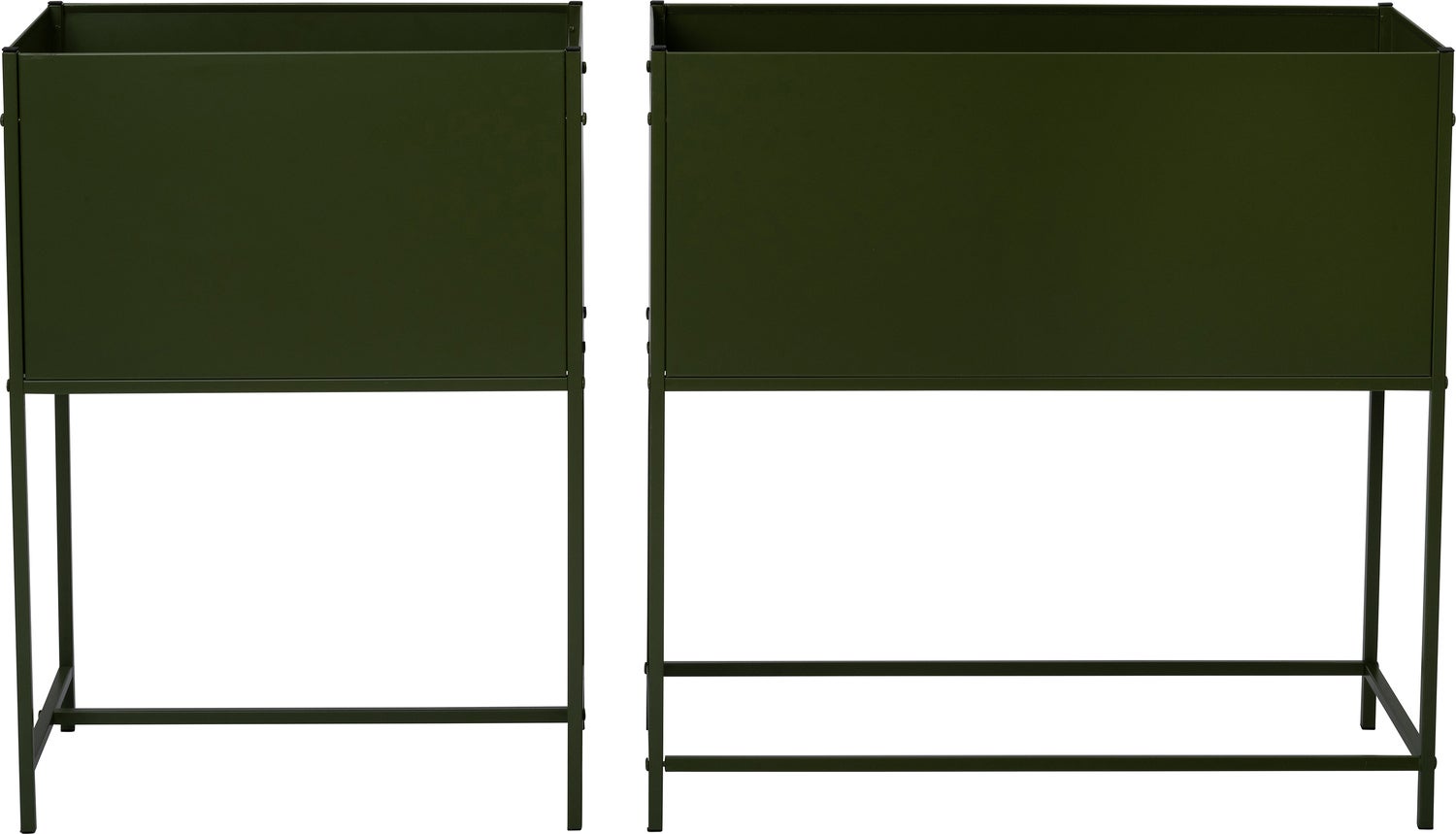 Intratuin plantenbak op voet Varda groen 70 x 30 x 70 cm