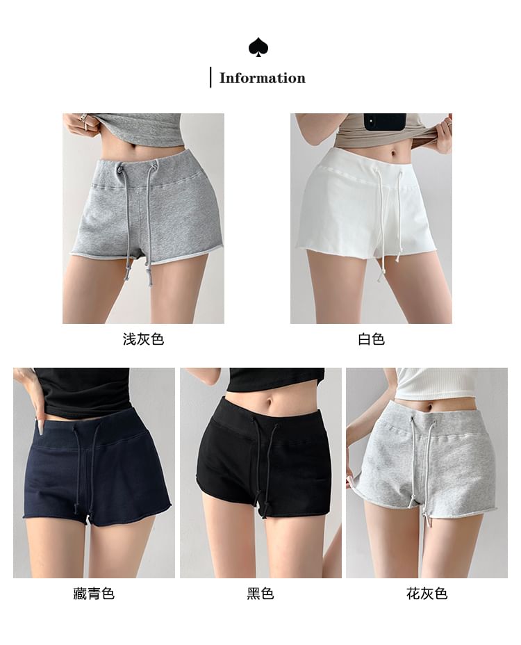 Shira - Gerolde katoenen shorts in 5 kleuren