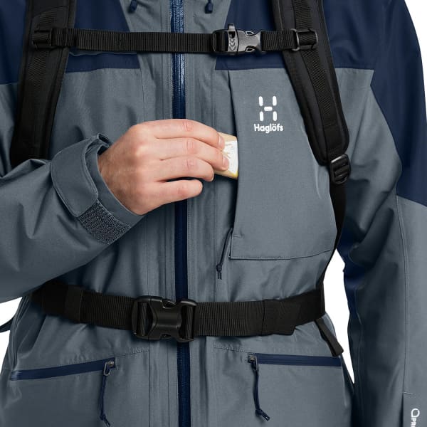 Veste ski de randonnée HAGLÖFS LUMI INSULATED JACKET MEN STEEL BLUE/TARN BLUE