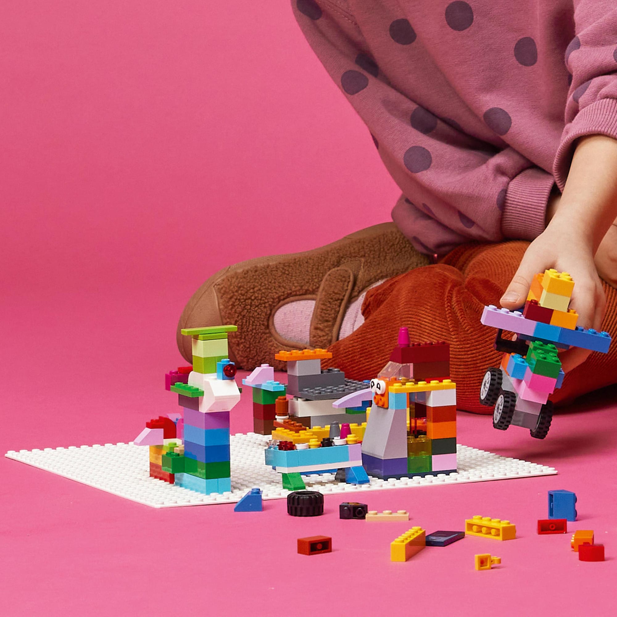 LEGO Konstruktionsspielzeug Classic Weiße Bauplatte