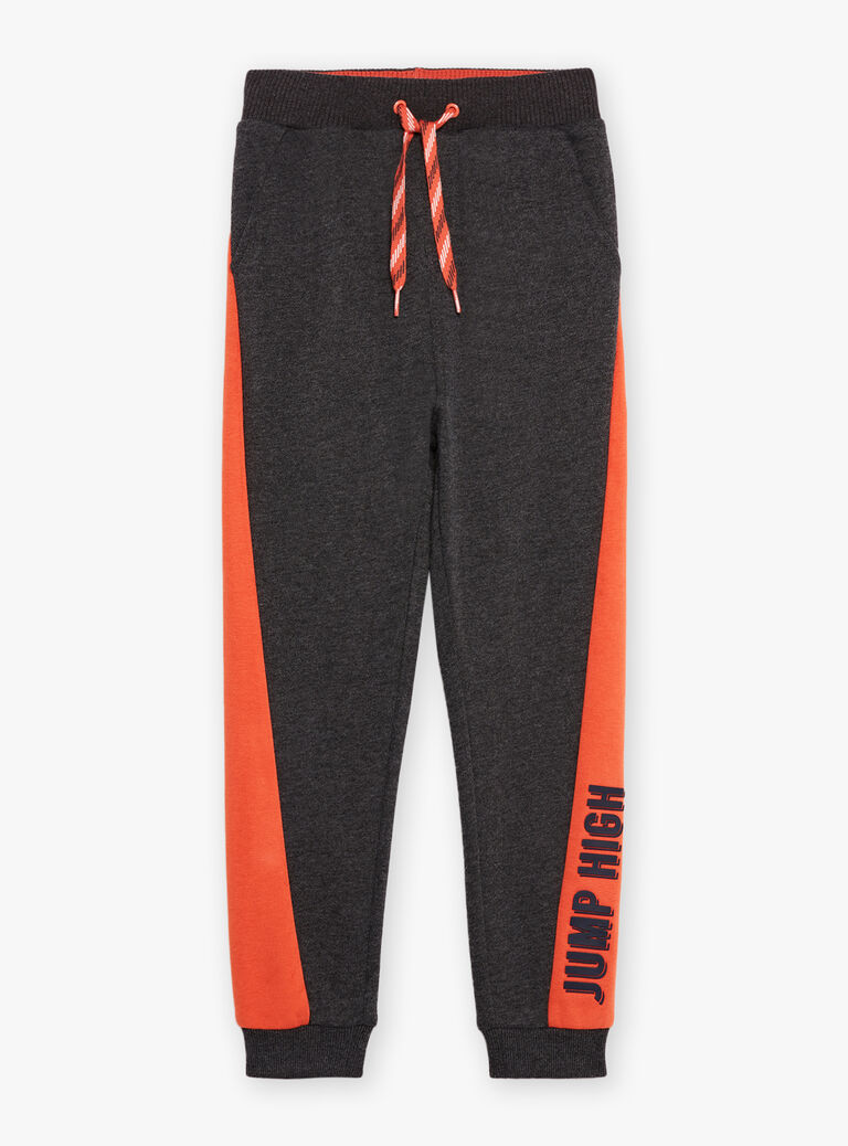 Jogging gris et orange