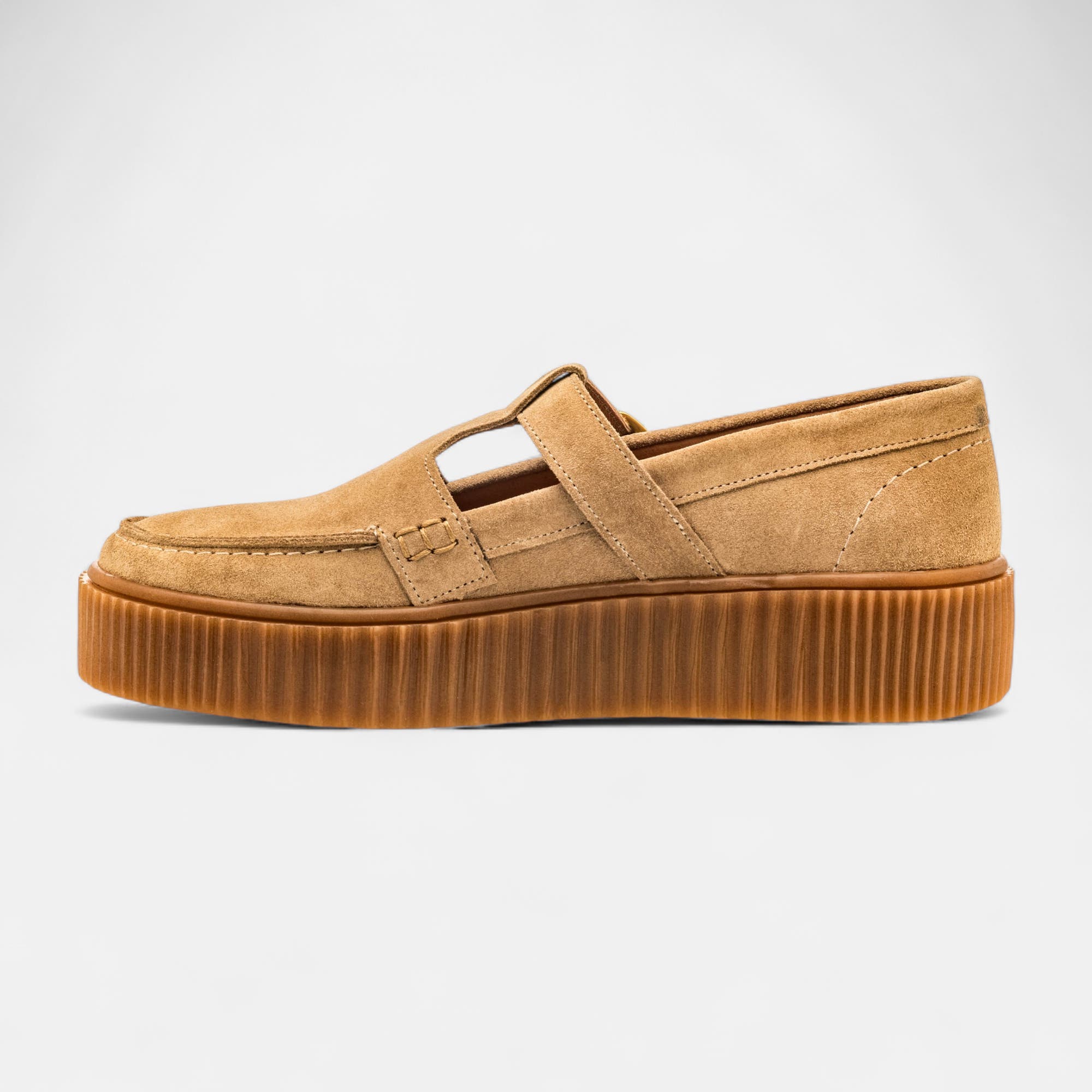 Babies Femme en cuir beige