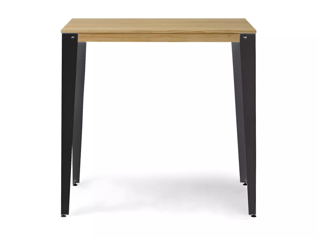 Table Mange debout Lunds 60X160x110cm anthracite-Naturel. Box Furniture