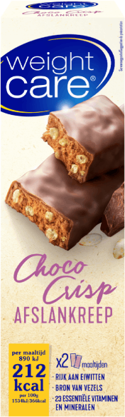Weight Care Afslankreep Choco-Crisp 2 stuks