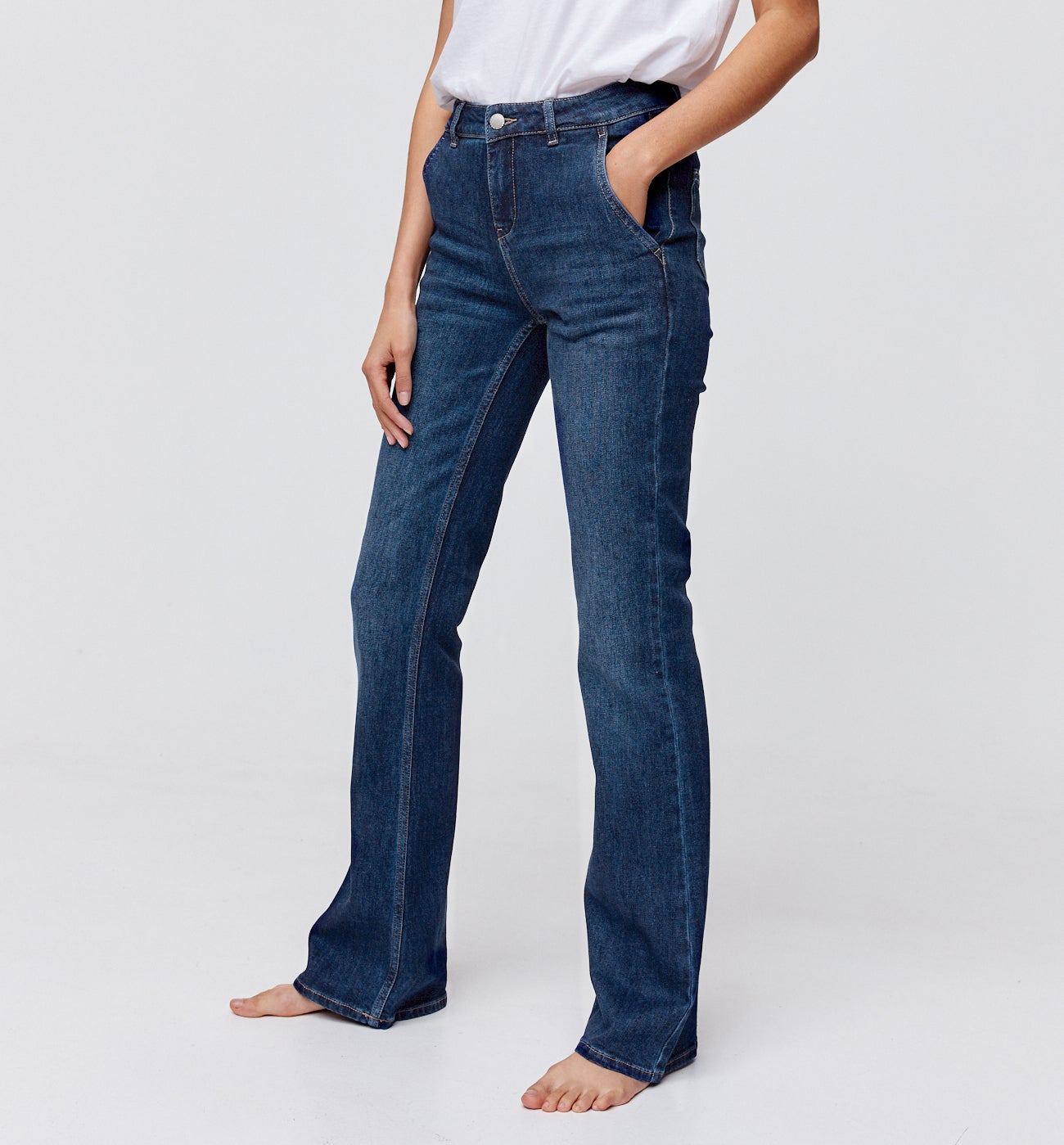 Jean flare Femme EUGENE - Jean rinse