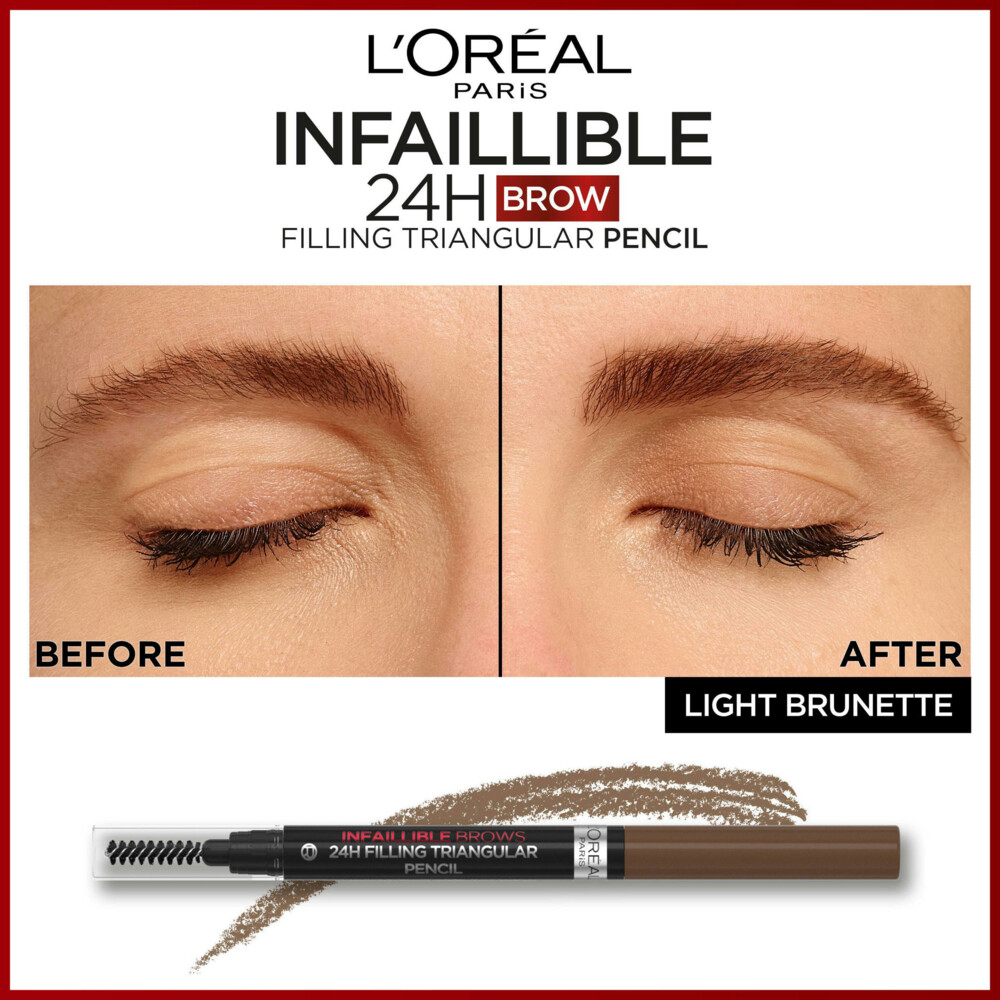 L'Oréal 24H Brow Filling Triangular Pencil 5.0 Light Brunette1 ml