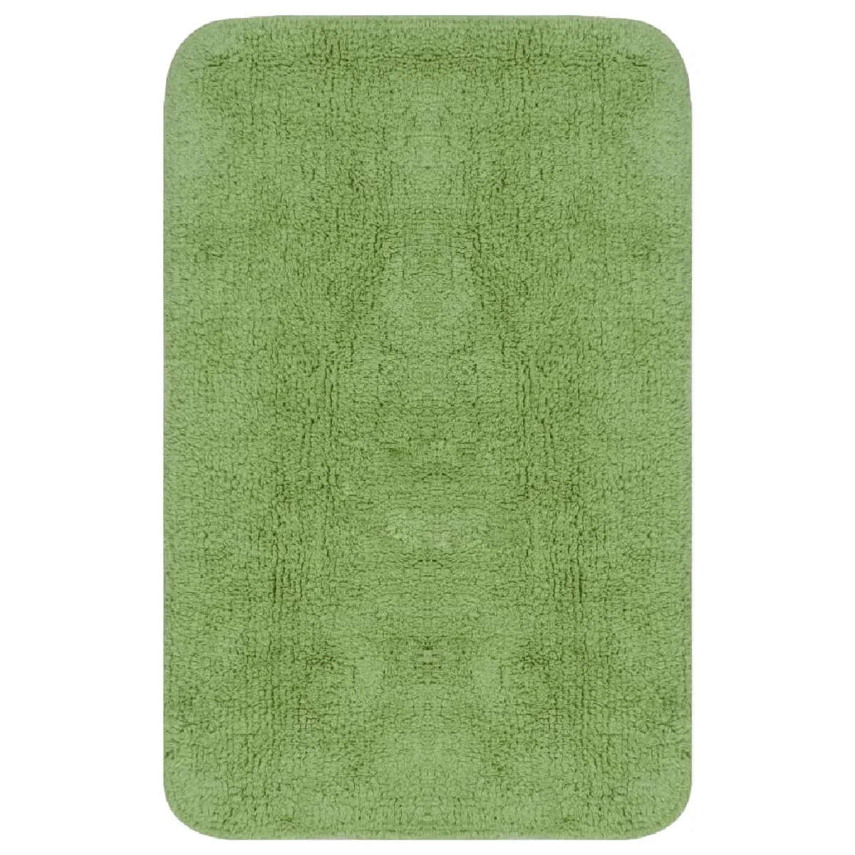 Jeu de tapis salle de bain 3 pcs vert vidaXL