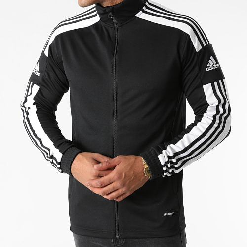 Veste Zippée A Bandes Squad 21 GK9546 Noir