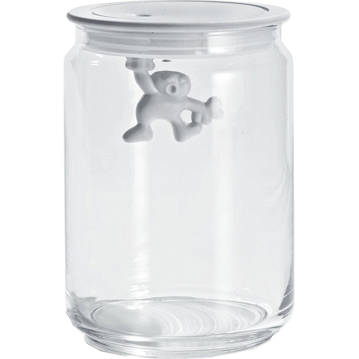 Gianni Glasskrukke med Lokk Hvit 90 cl