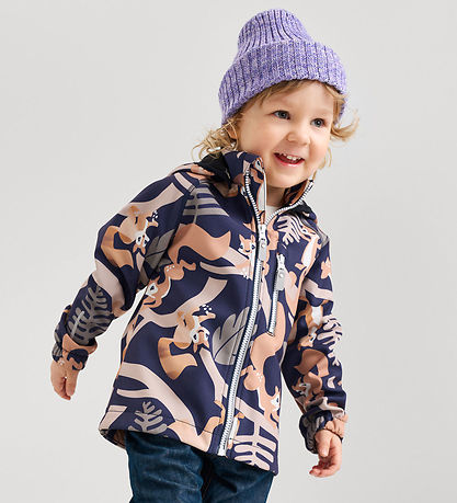 Reima Softshelljacke m. Vantti - Vantti - Navy m. Print