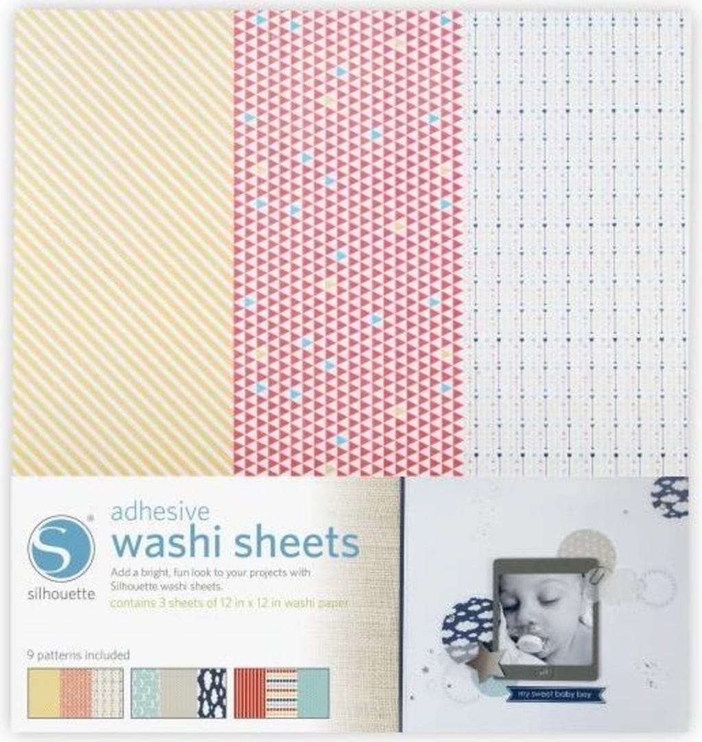 Silhouette  Adhesive Washi Paper    Selbstklebendes Washi-Papier mit dekorativen Mustern