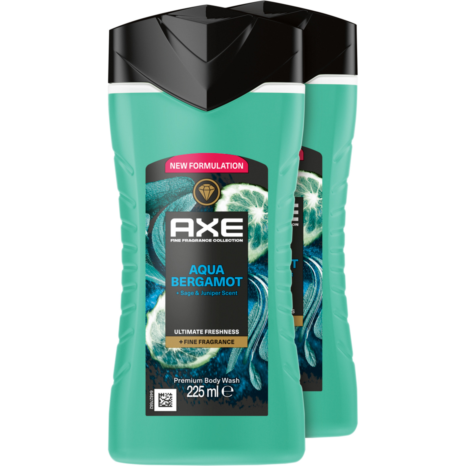 Axe Duschgel Premium Aqua Bergamot 3 x 225 ml