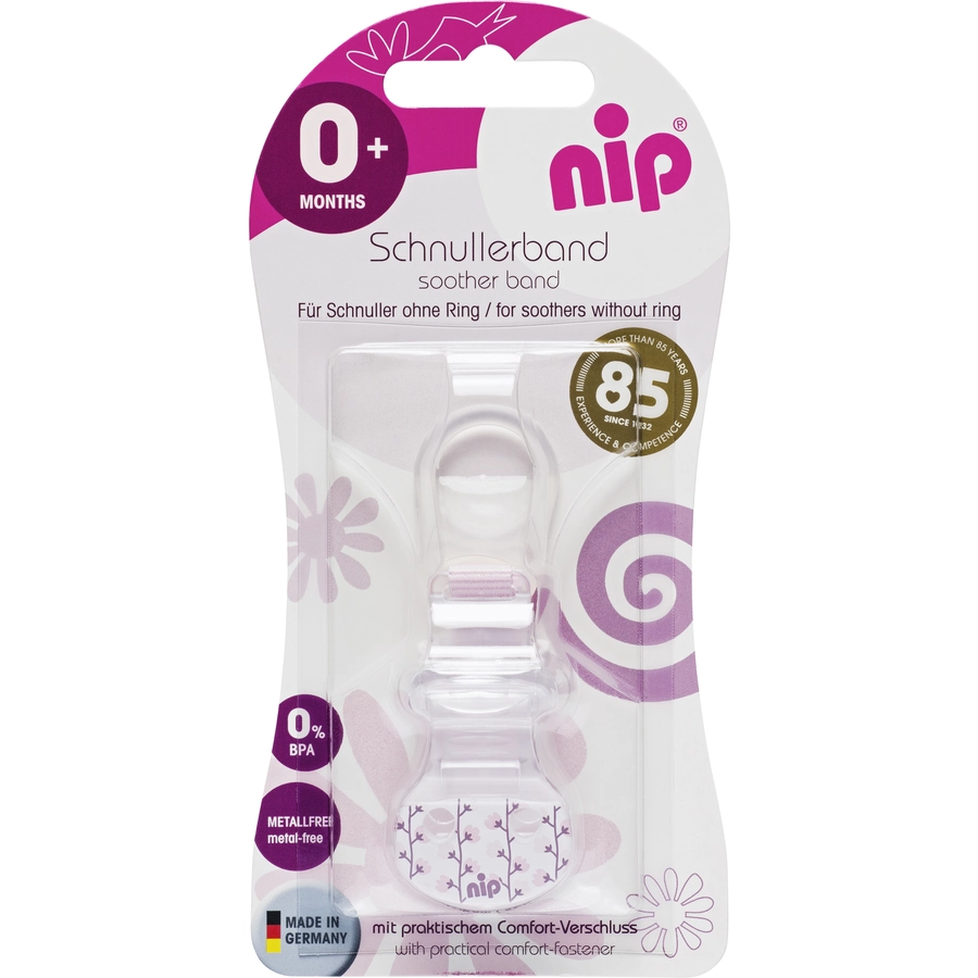 nip® Schnullerband mit Ring, Blüten