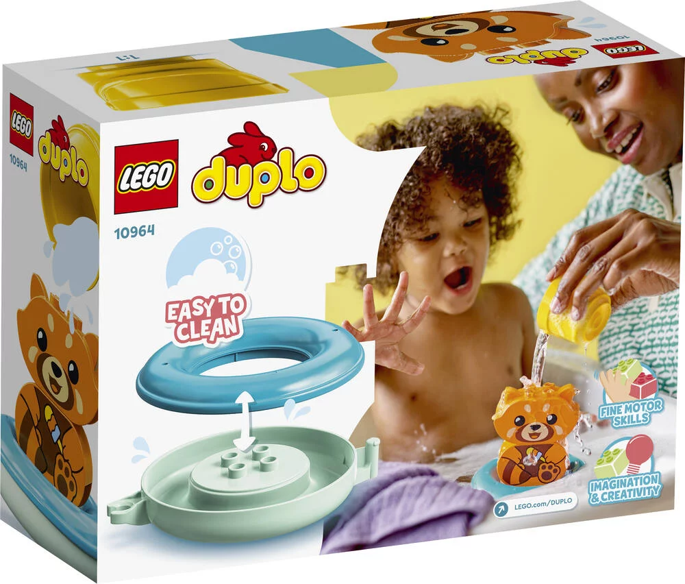 LEGO®DUPLO 10964 - JOUET DE BAIN - LE PANDA ROUGE FLOTTANT