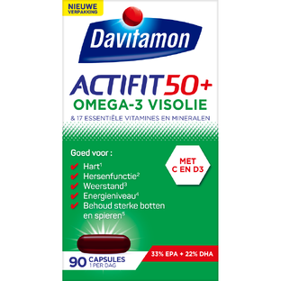 Davitamon Actifit 50  Omega-3 Visolie Capsules 90CP