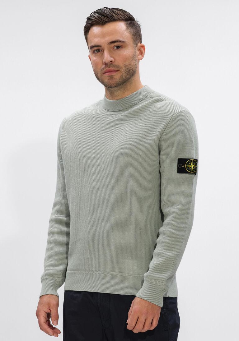 groene stone island trui crew neck s00d8