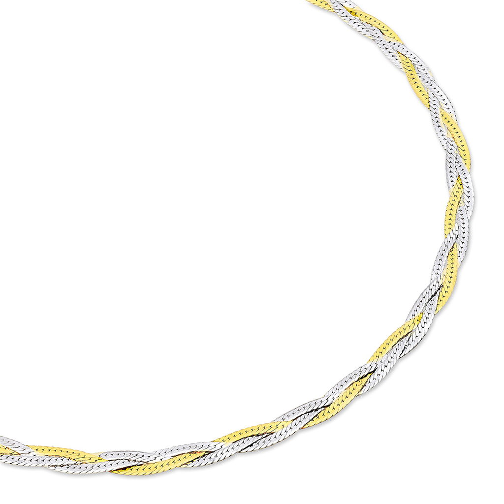 Collier Elae Argent Bicolore