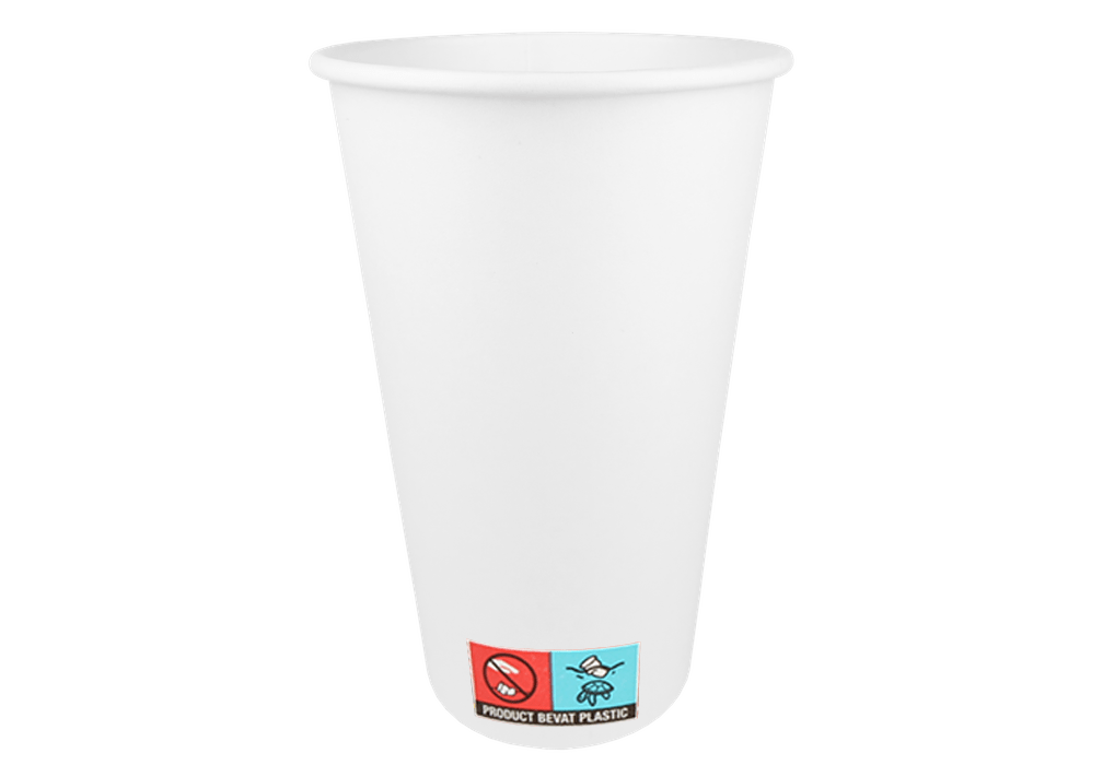 Kartonnen koffiebeker 450cc 16oz Ø90mm wit