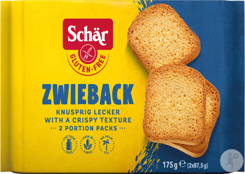 Schär Zwieback Biscottes Sans Gluten 175g