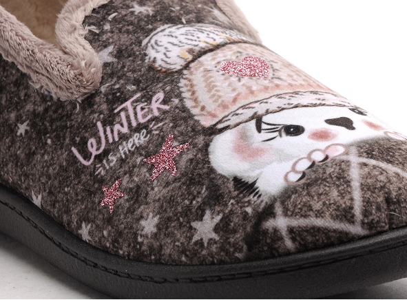Plumaflex roal chaussons femme r12215 gris