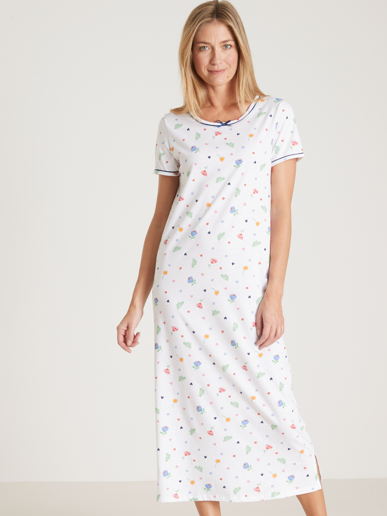 Lot de 2 chemises de nuit longues