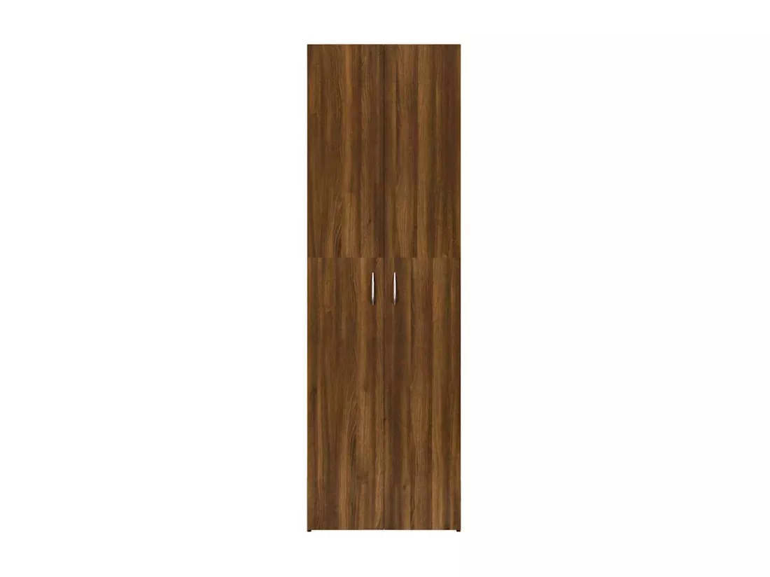 Armoire de bureau Chêne marron 60x32x190 cm Bois d'ingénierie
