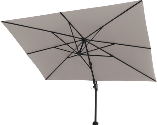 Zwevende parasol Sunset N+ 350 x 260 cm polyester taupe