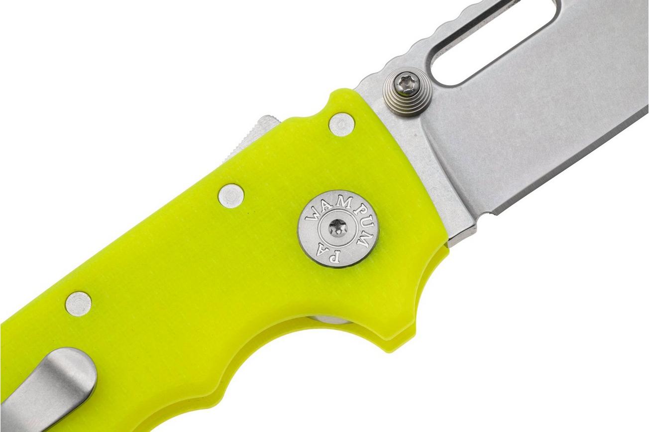 Demko MG AD20 Shark-Lock, Stonewashed MagnaCut Clip Point, MGAD20-MAG-GLW-G10, Day Glow G10 zakmes