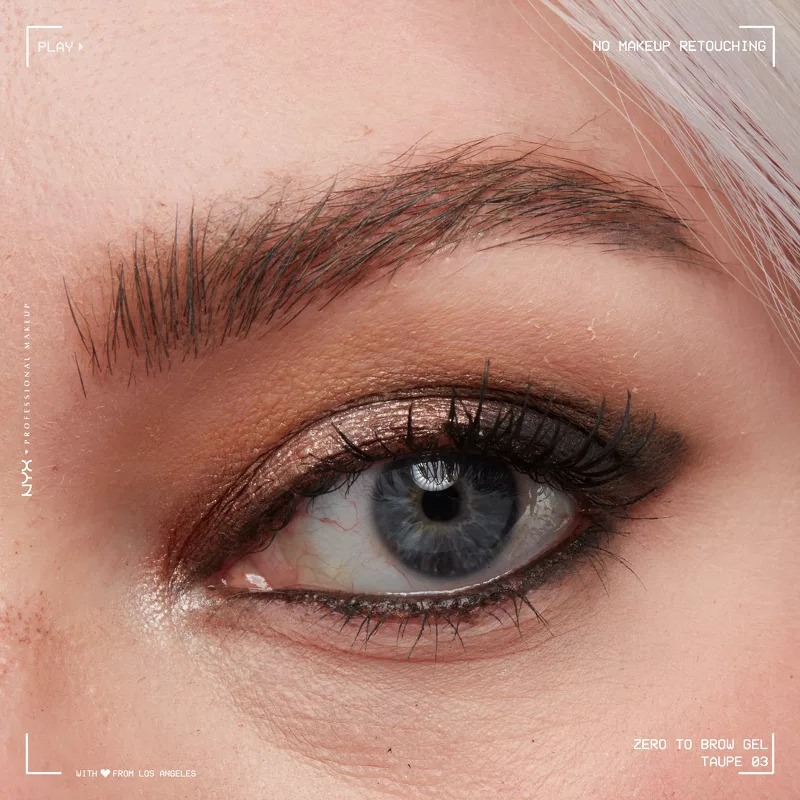 NYX Prof. Makeup Zero To Brow Longwear Brow Gel 2 ml - 03 Taupe