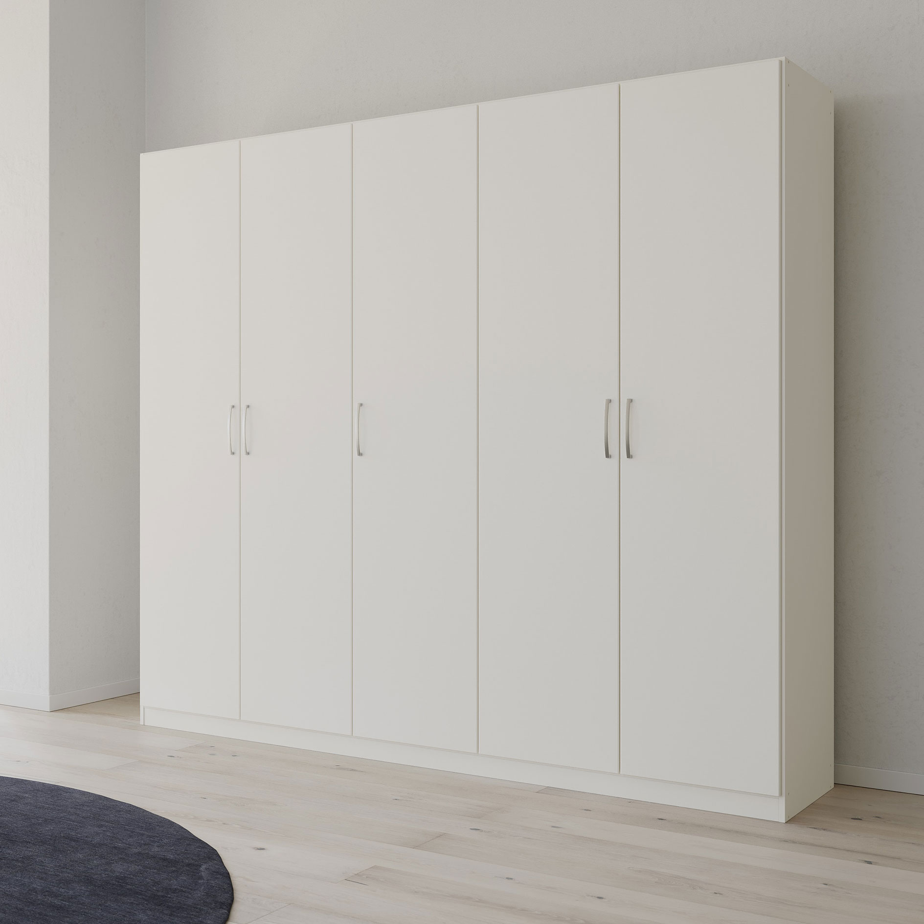 Drehtürenschrank - alpinweiß - 226 cm