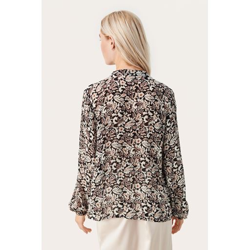 Part Two DittePW Bluse, Black Wallpaper Print, 38