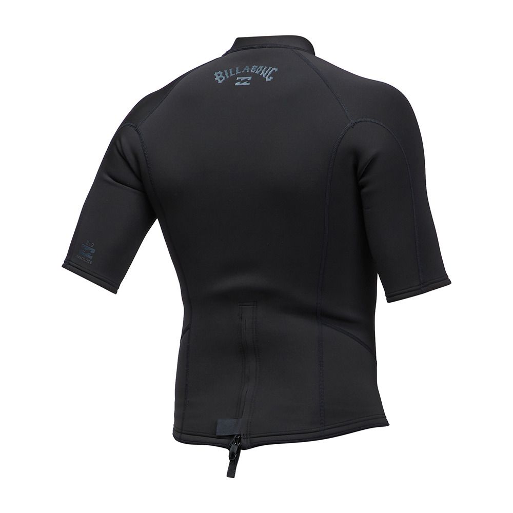 Billabong ABSOLUTE TOP BACK ZIP - Top néoprène 2mm Homme black