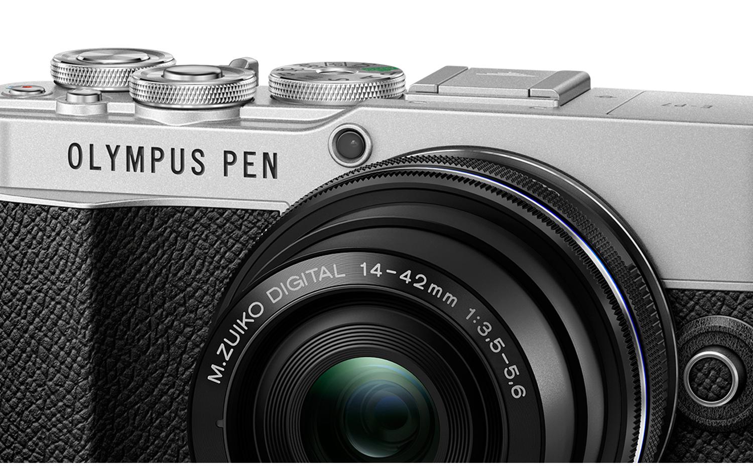 Fotokamera E-P7 Kit 14-42 Silber<br>Federleichte Kamera mit grandioser Leistung