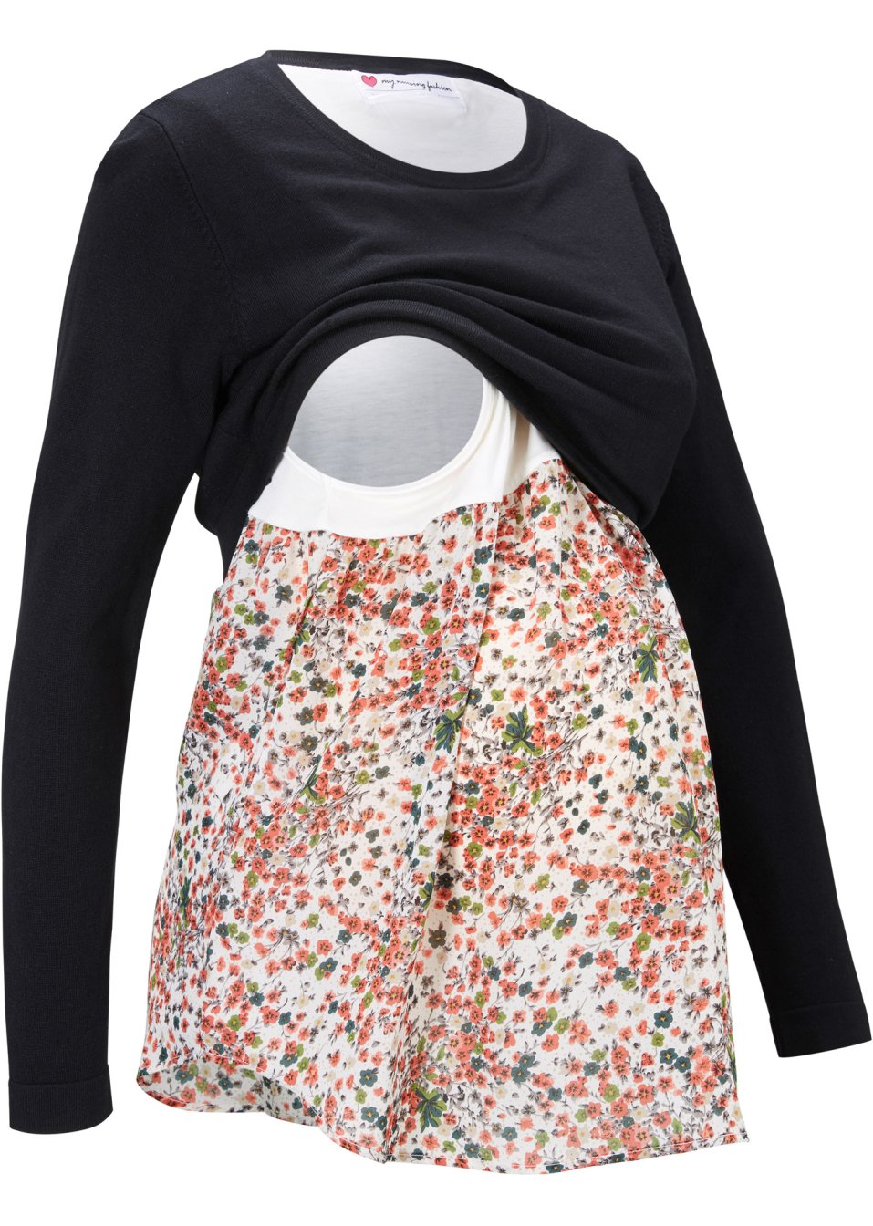 Pull de grossesse  2 en 1 avec fonction allaitement