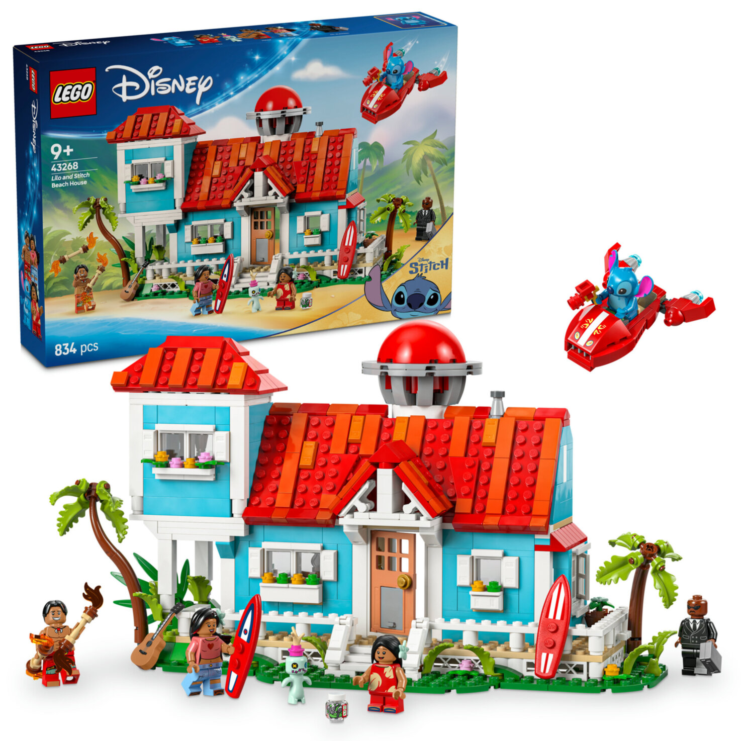 LEGO® ǀ Disney 43268 Das Strandhaus aus „Lilo und Stitch“ - Bauspielzeug ab 9 Jahren