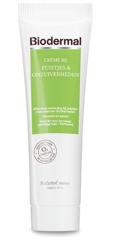 Biodermal Crème bij Puistjes & Onzuiverheden30ml
