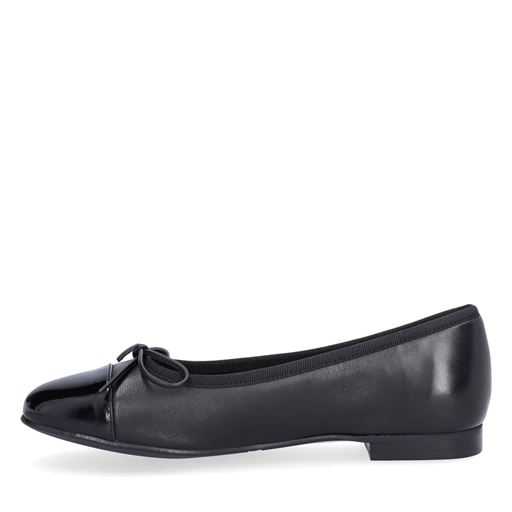 Billi Bi A7426 Ballerinaer, Black Patent/Black Nappa 37