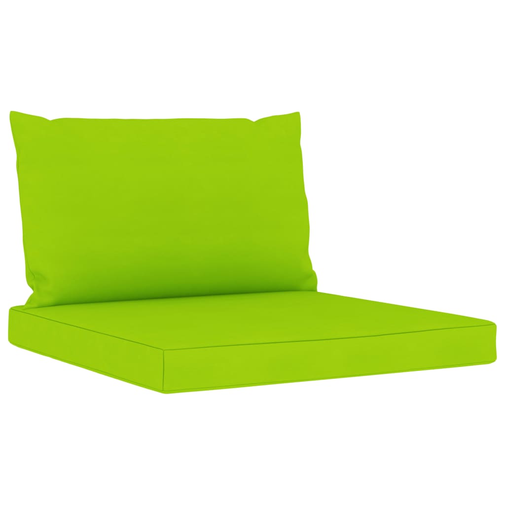 Salon de jardin meuble d'extérieur ensemble de mobilier 6 pièces avec coussins vert vif