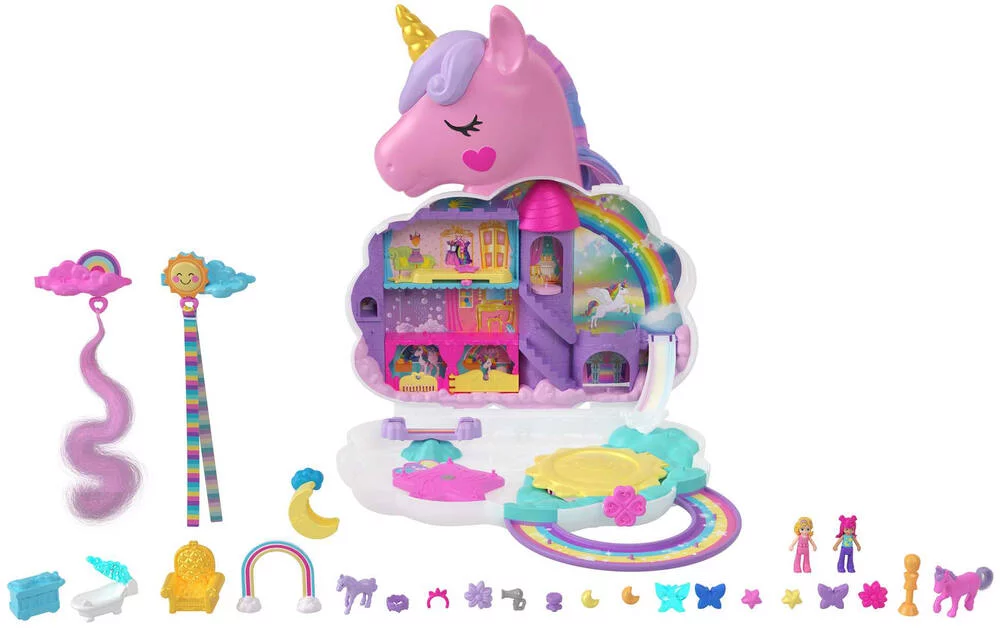 POLLY POCKET - SALON LICORNE ARC EN CIEL