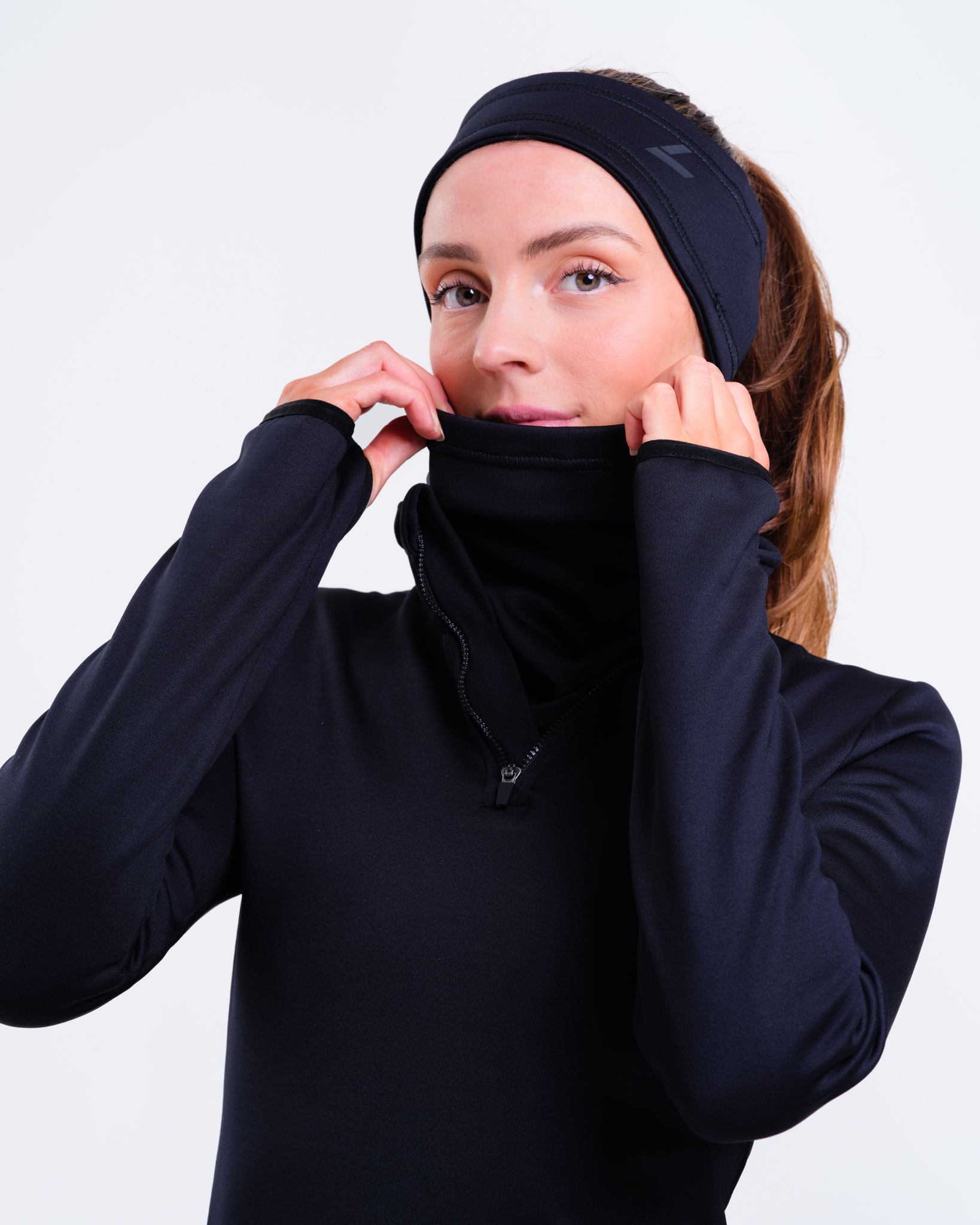 LEVITY Accelerate Brushed Neck Warmer Black - One Size