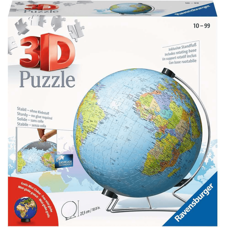 Ravensburger Globus in deutscher Sprache bunt