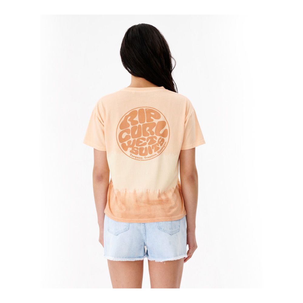 Rip Curl WETTIE ICON RELAXED - Tee-shirt Femme peach