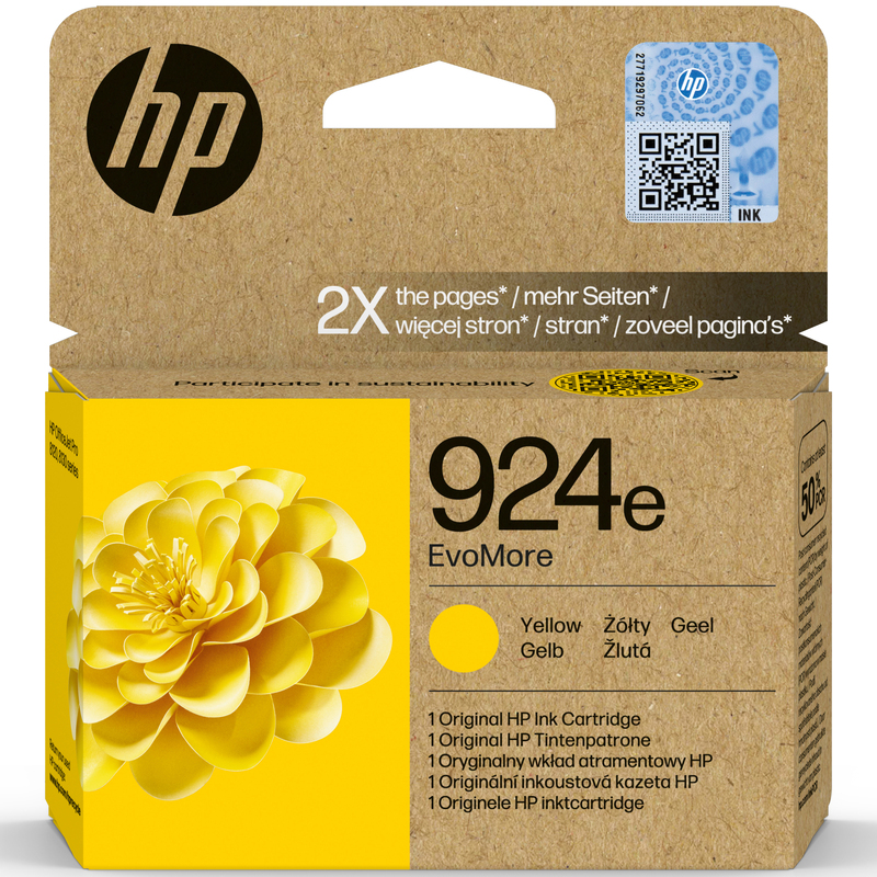 HP 924e EvoMore Tintenpatrone, gelb