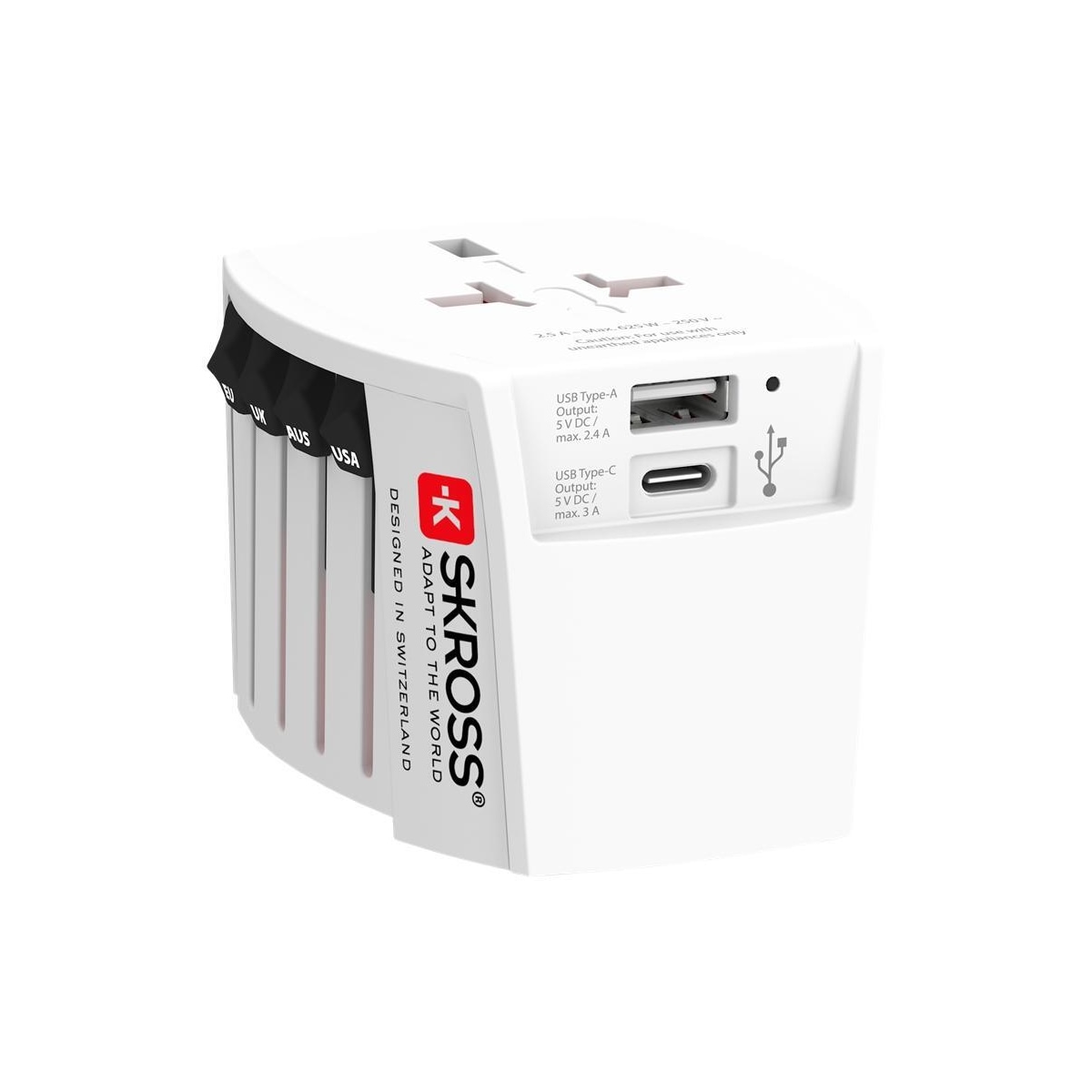 SKross MUV World USB-A/USB-C reiseadapter 3310008