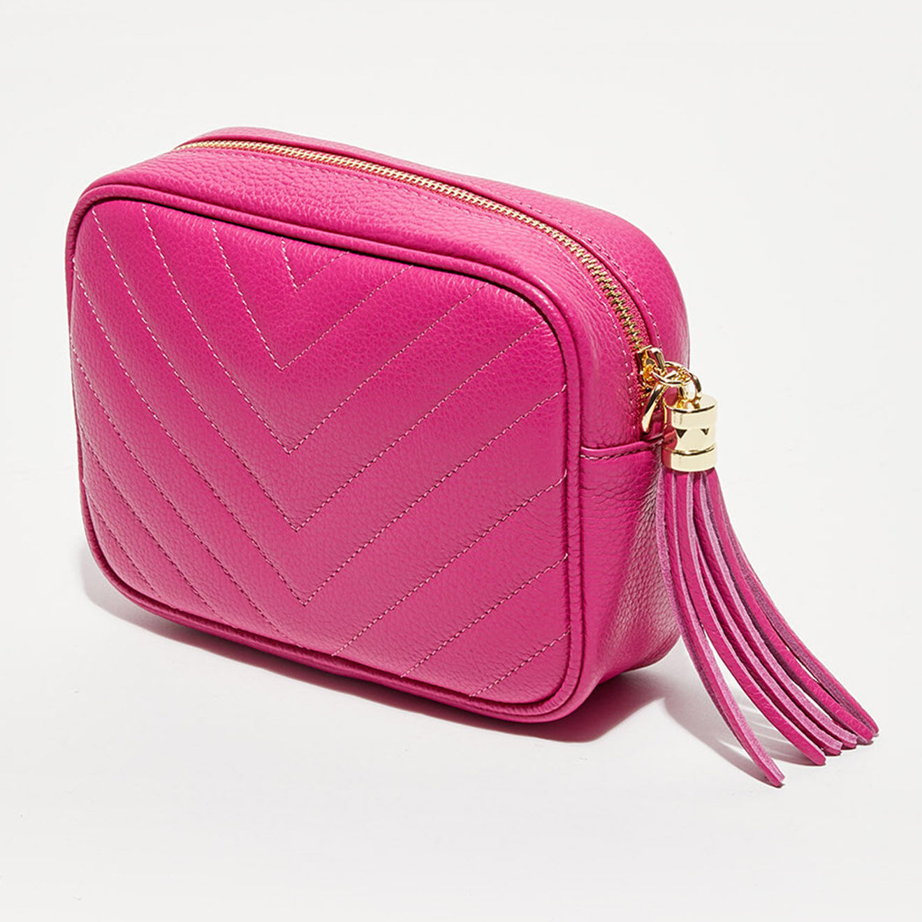 Victor & Hugo Sac bandoulière en Cuir Nat fushia - 20x15x6 cm
