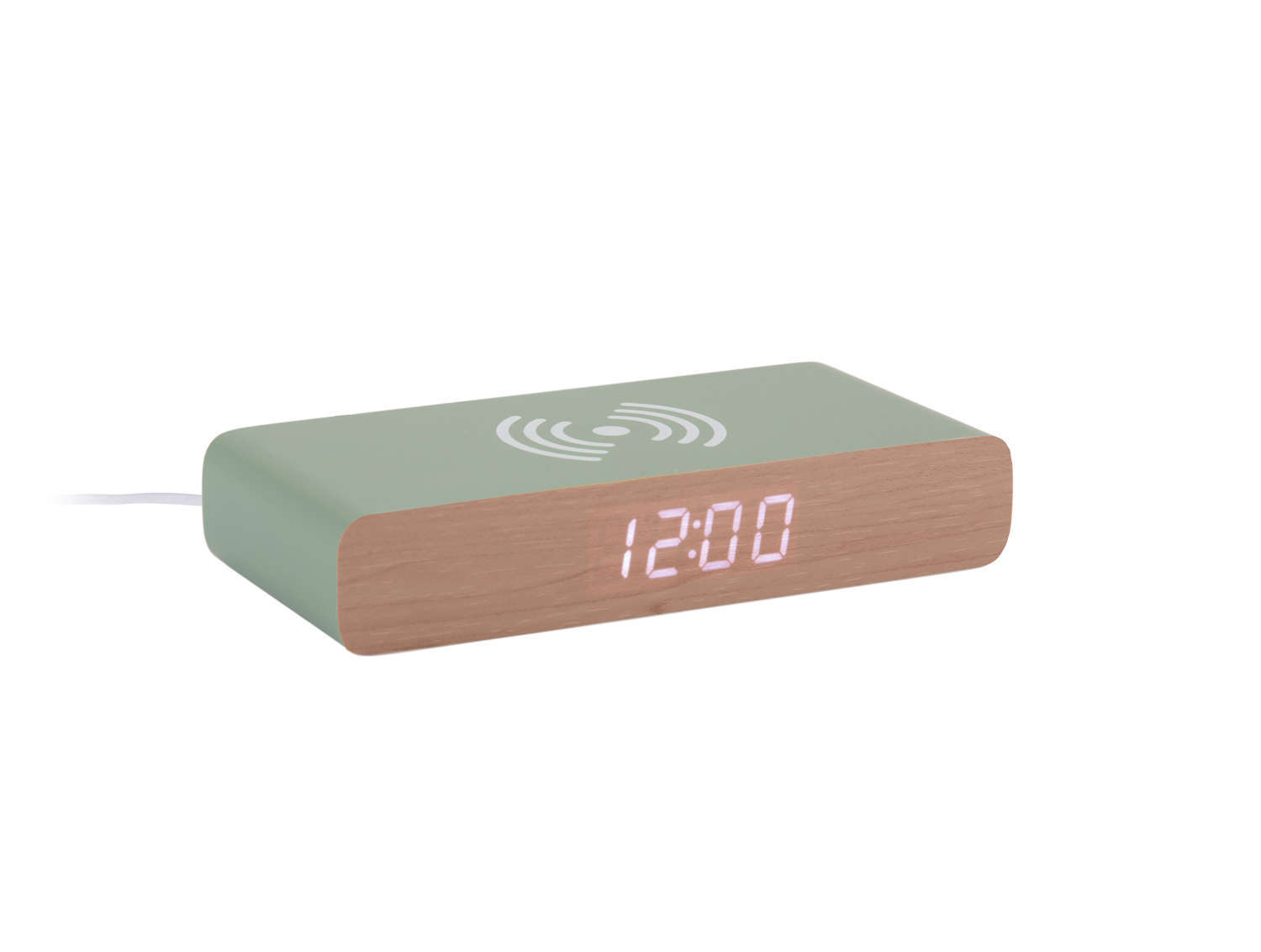 Wekker Retro Flat LED - Jungle groen