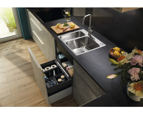 BLANCO Inbouw afvalbak FLEXON II Laag 60/4 526644