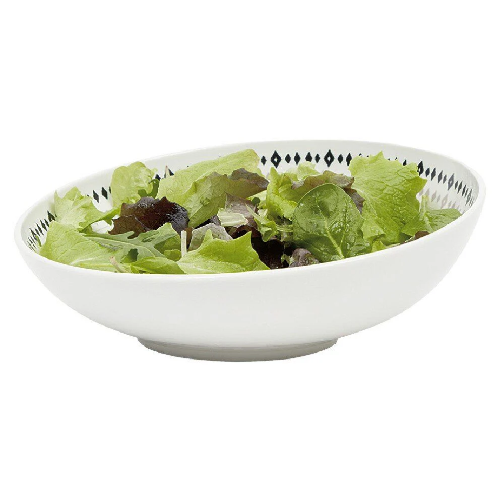 Bol à salade porcelaine contour Ø20 cm